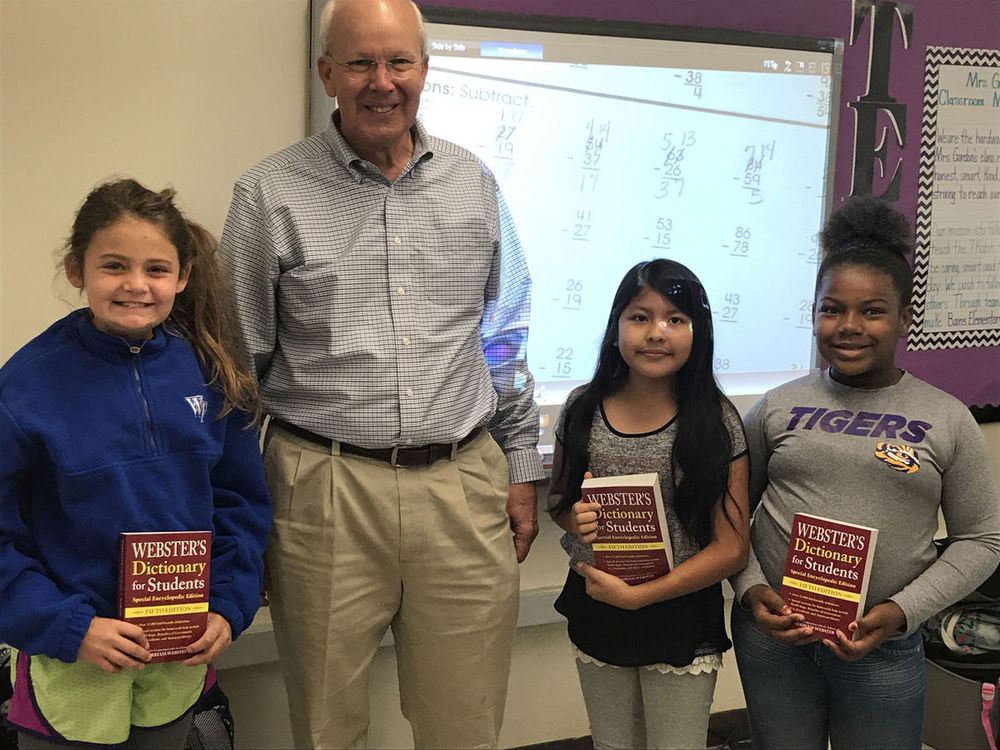 St. Francisville Rotary Club Donates Dictionaries to Third Graders