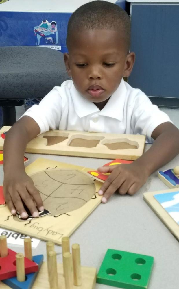 Head start students practice fine motor skills West Feliciana Parish