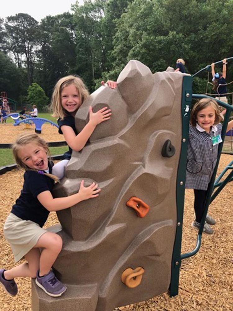 Time for play: Bains Lower Elementary students head to the playground equipment