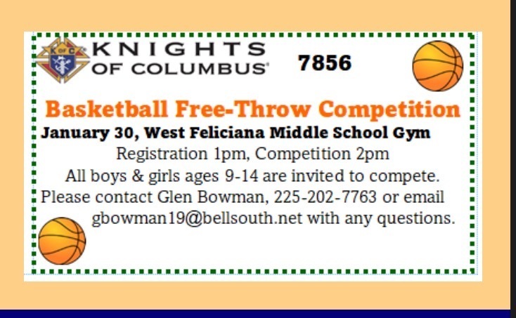 Join us for a FREETHROW COMPETITION this Sunday!