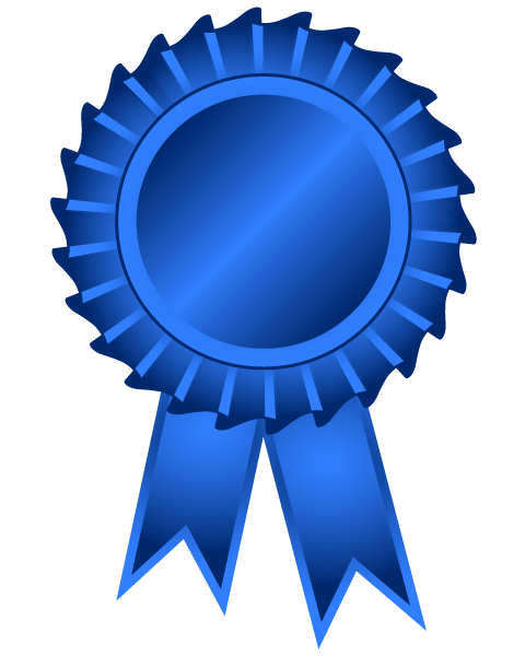blue ribbon clipart