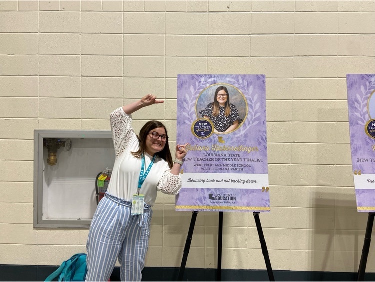 Ms. Hab recognizes herself on a poster!