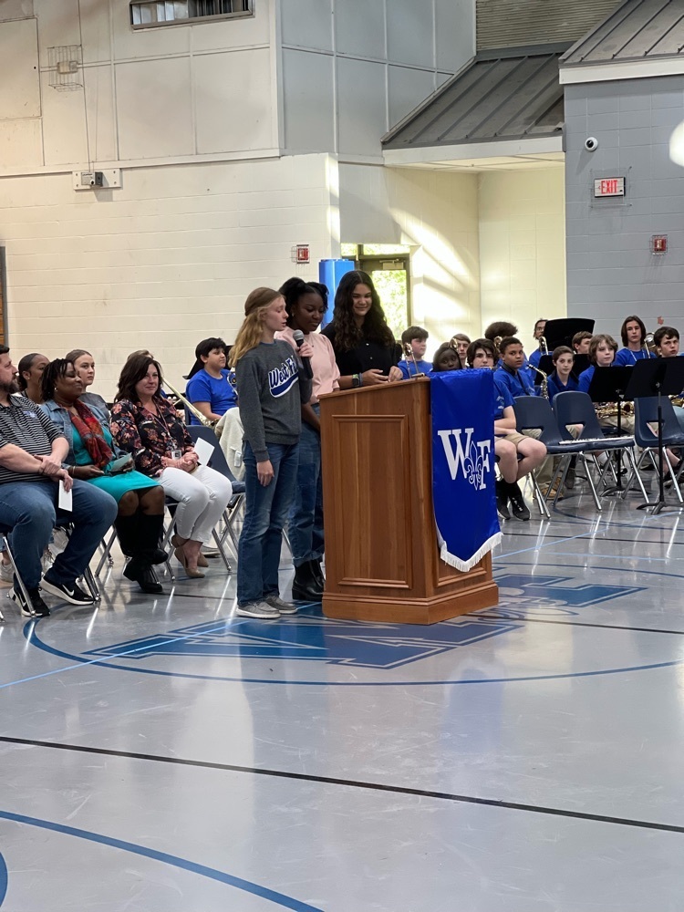 Students speak at assembly  